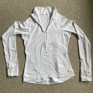 Lululemon half zip white pullover jacket